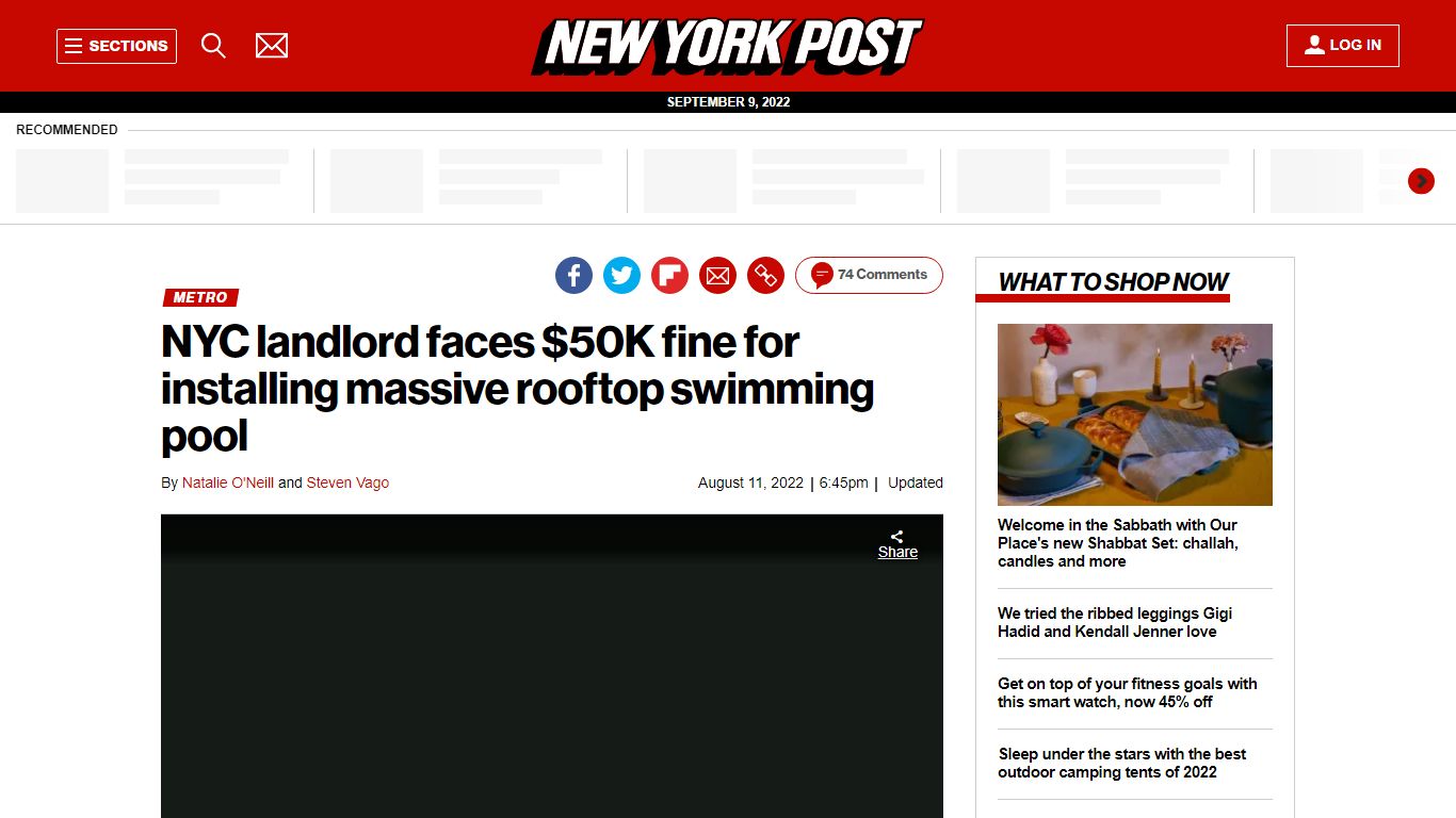 NYC landlord faces $50K fine for massive rooftop swimming pool