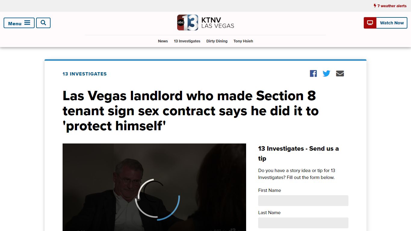 Las Vegas landlord had tenant sign sex contract he did it to 'protect ...