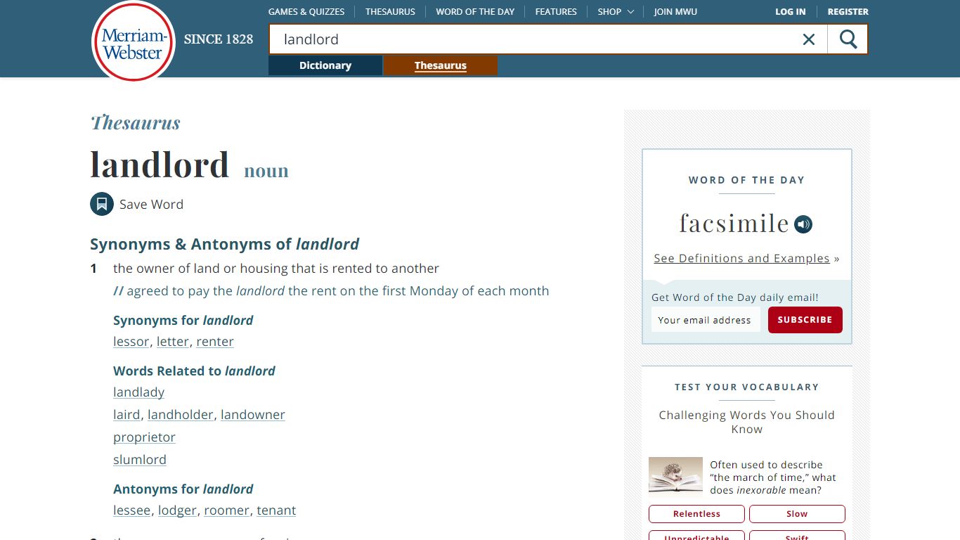 22 Synonyms & Antonyms of LANDLORD - Merriam-Webster